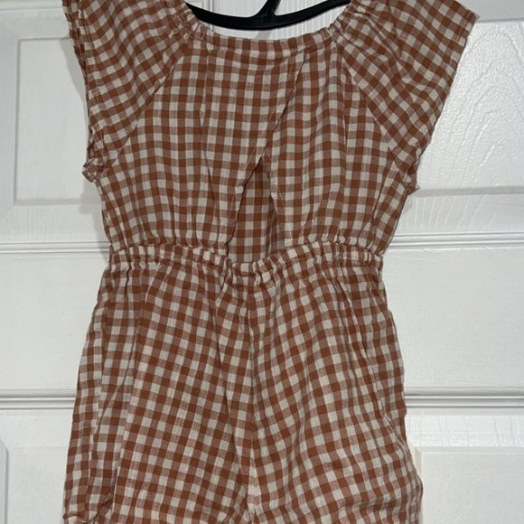 Old Navy Plaid Baby Romper NWT - Picture 1 of 6